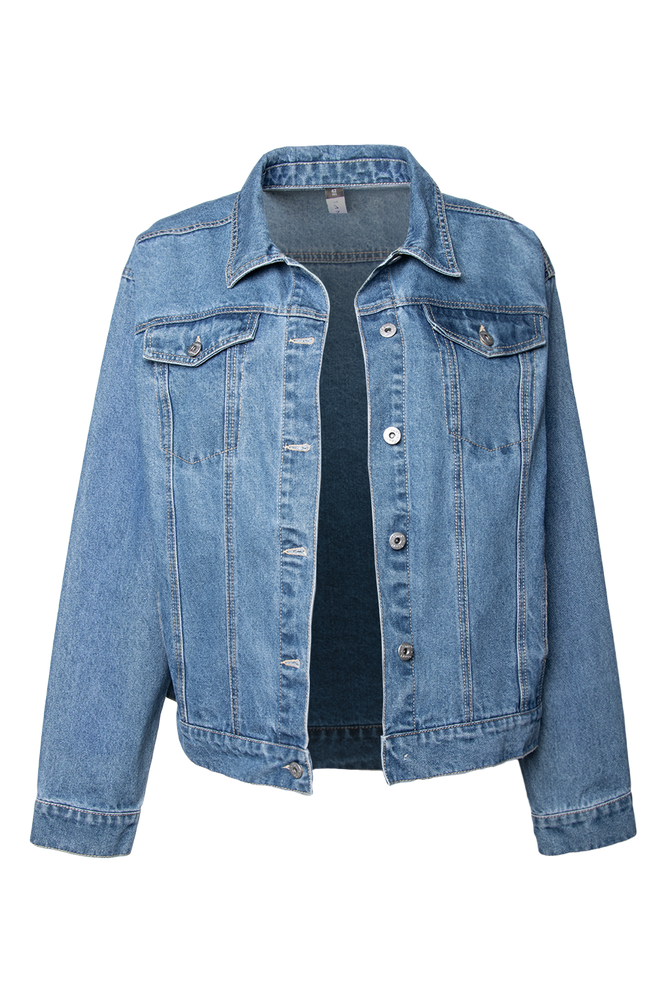 Jackets For Special Limited Edition Orders-Denim Trucker Jacket Light Blue