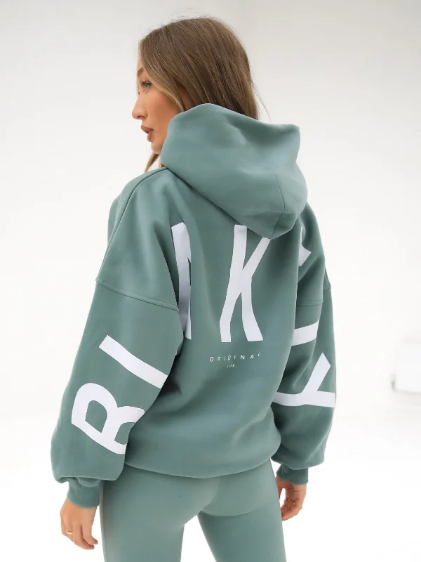 Jackets For Promotional Custom Orders-Isabel Oversized Hoodie - Sage Green