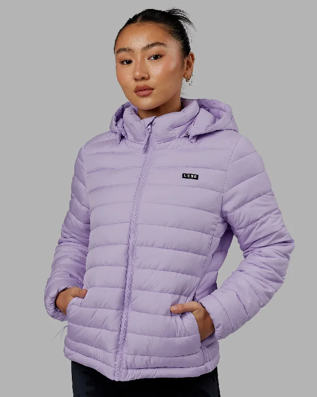 Jackets For Fan Apparel-All Day Puffer Jacket - Pale Lilac