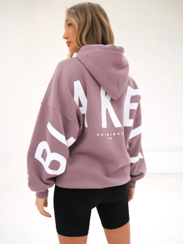 Jackets For Softball Fan Custom Gear-Isabel Oversized Hoodie - Dusty Pink