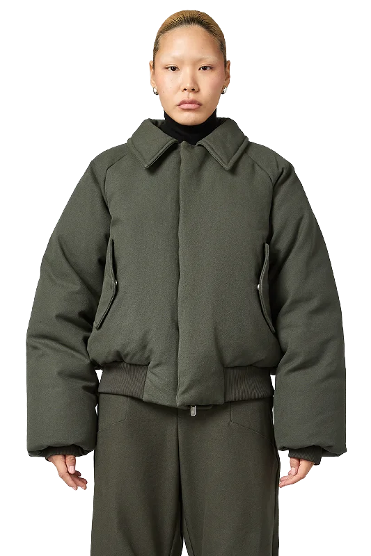 Jackets For Softball Game Day Merchandise-Canvas Aero Coat in Thyme