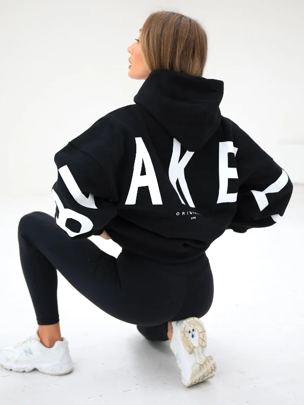 Jackets For Group Sports Fan Orders-Isabel Oversized Hoodie - Black