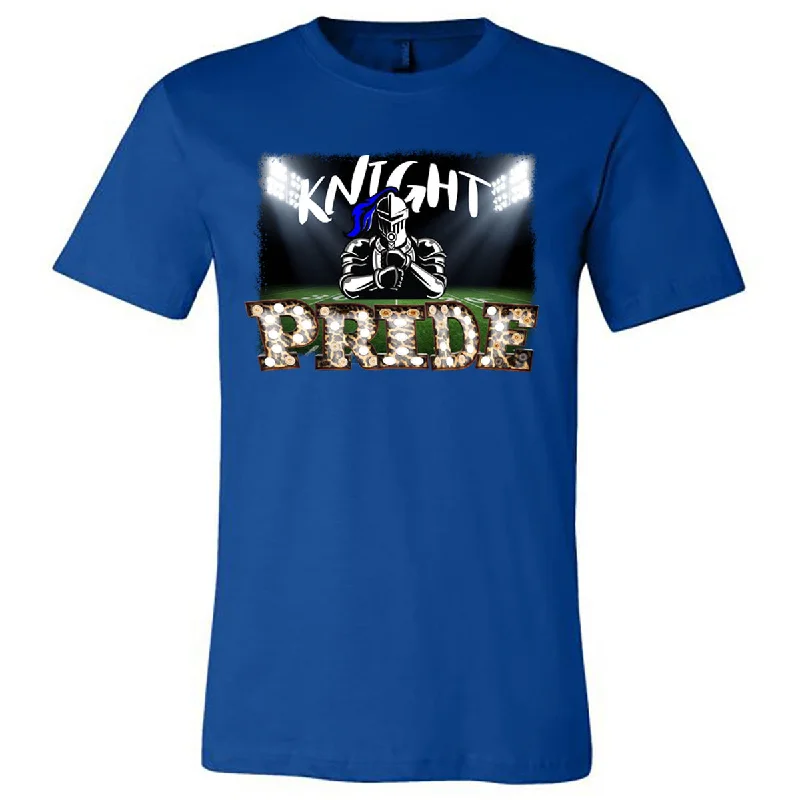 T-Shirt For Softball Custom Orders-Windsor - Football - Knight Pride Marquee - Royal Short/Long Sleeve Tee