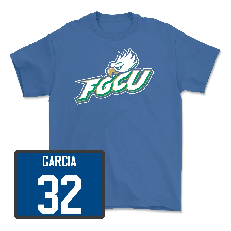 T-Shirt For Personalized Event Merchandise-Blue Baseball FGCU Tee - Davian Garcia