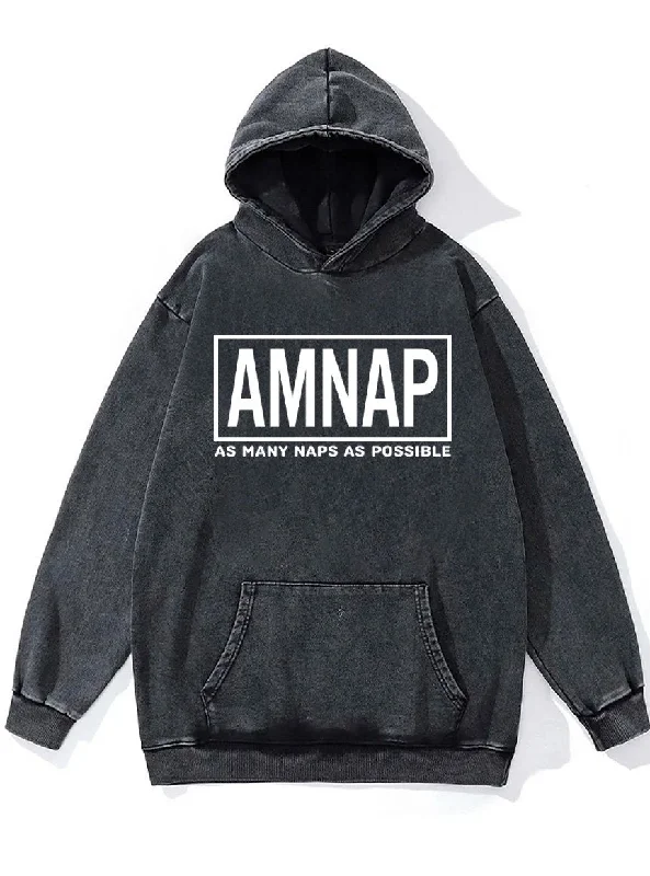 Hoodie For Promotional Team Sales-as many naps as possible Washed Gym Hoodie