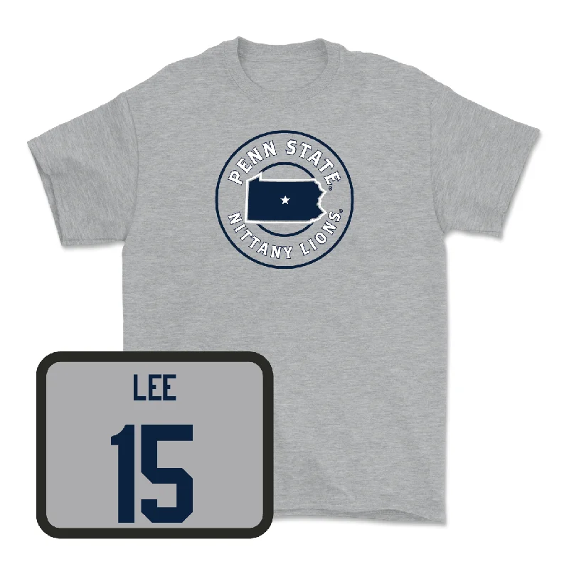 T-Shirt For Fan Merchandise-Sport Grey Baseball State Tee - David Lee