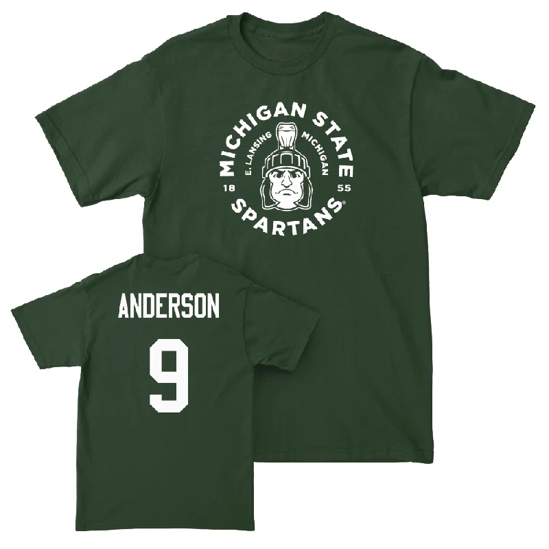 T-Shirt For Tournament Custom Orders-Green Baseball East Lansing Tee   - Jacob Anderson