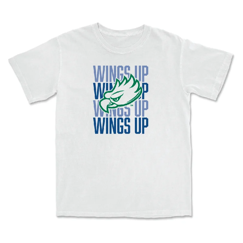 T-Shirt For Custom Fan Apparel-Baseball White Wings Up Tee - Alejandro Rodriguez