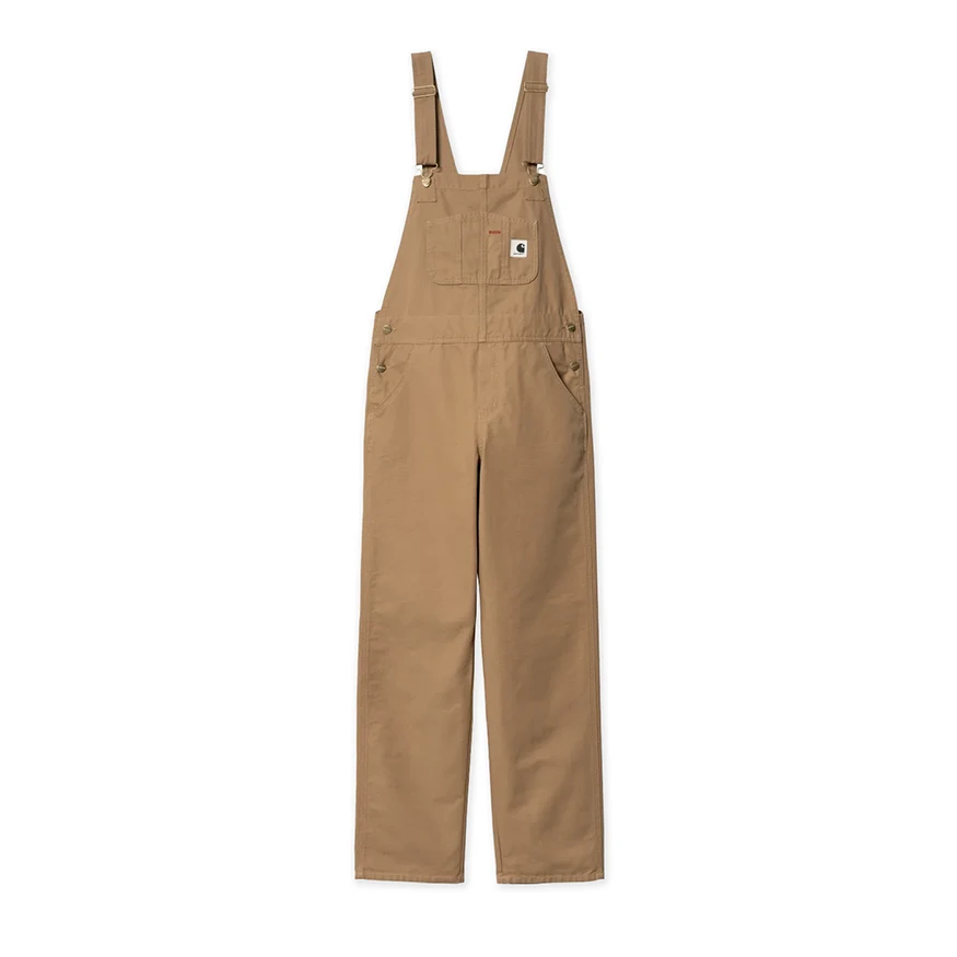 Pants For Youth Sports Teams-Carhartt WIP Women's Bib Overall - Peanut