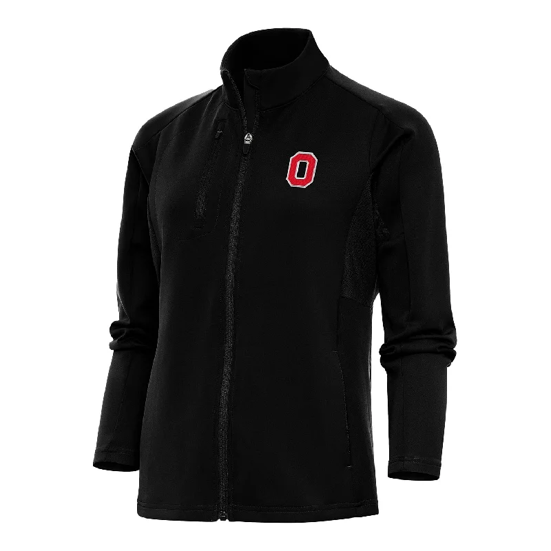 Jackets For Promotional Sales-Ladies Ohio State Buckeyes Full Zip Generation Black Jacket