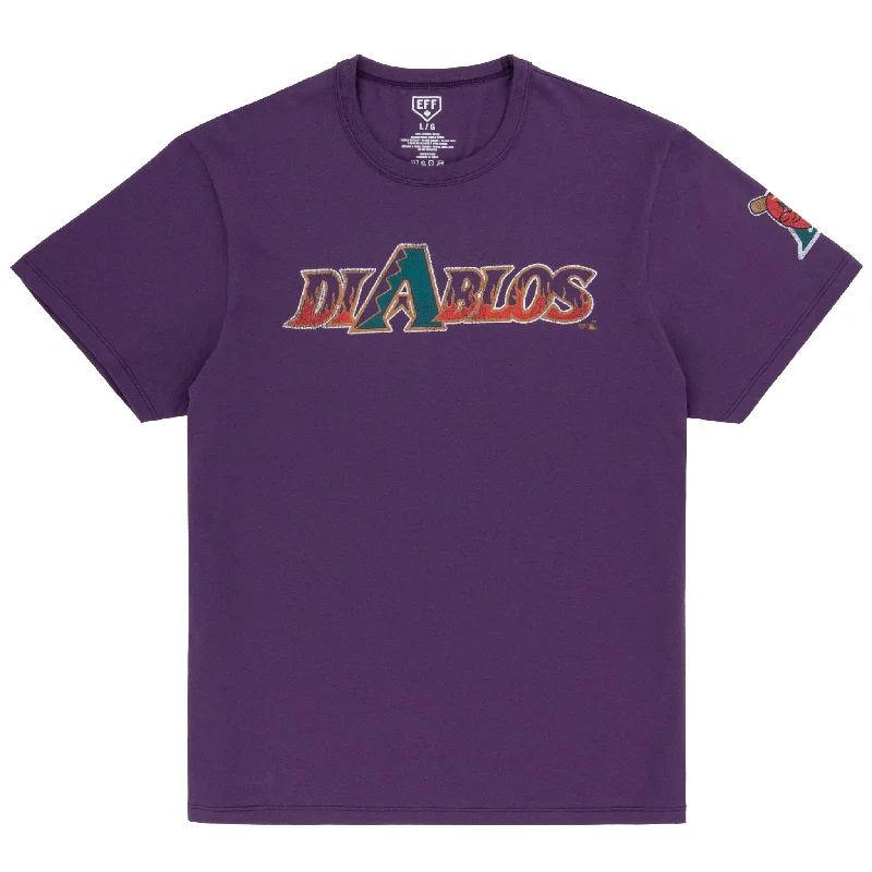 T-Shirt For Custom Fan Gear-El Paso Diablos EFF MiLB Vintage T-Shirt