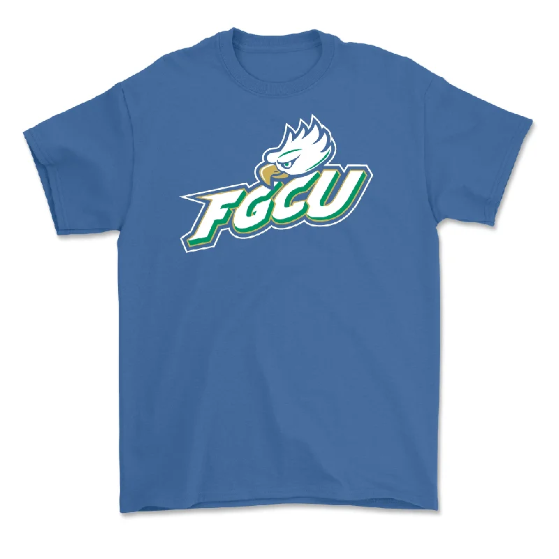 T-Shirt For Corporate Gifts-Blue Baseball FGCU Tee - LJ McDonough