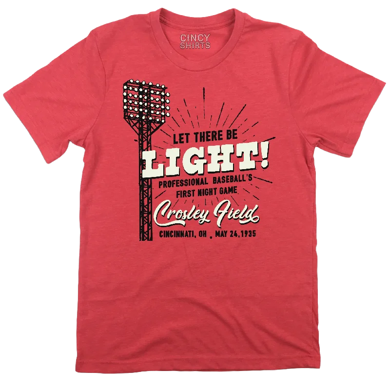 T-Shirt For Tournament Team Custom Orders-"Let There Be Light!" Crosley Field First Night Game