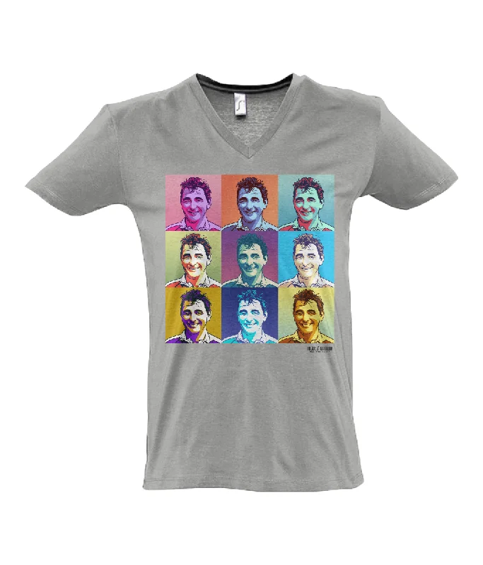 T-Shirt For Custom Team Orders And Gifts-Clough Pop Art Version B T-Shirt