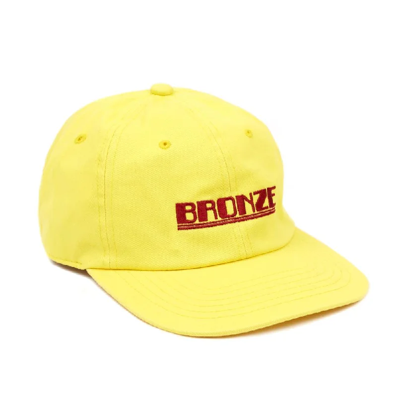 Hat For Team Gifts-BRONZE 56K PLATE HAT - YELLOW