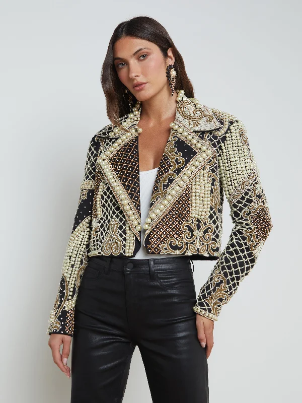 Jackets For Custom Apparel Fundraisers-Kya Embellished Jacket