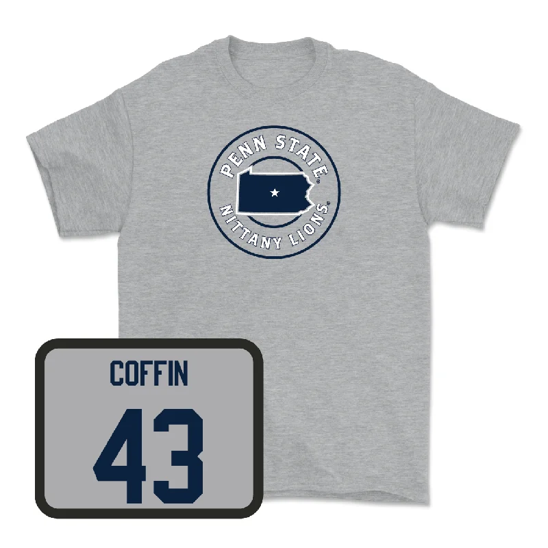 T-Shirt For Group Orders-Sport Grey Baseball State Tee - Jacob Coffin