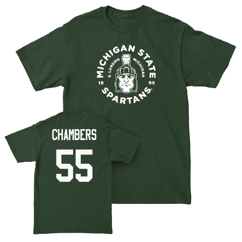 T-Shirt For Custom Merchandise Orders-Green Baseball East Lansing Tee   - Brady Chambers