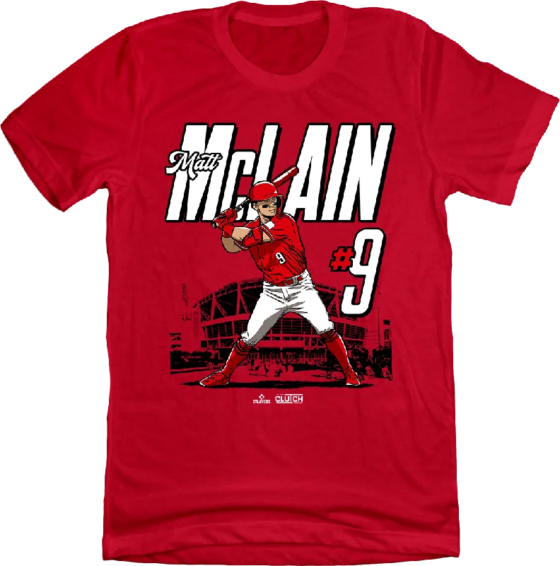 T-Shirt For Custom Player Awards-Matt McLain MLBPA Stadium T-shirt