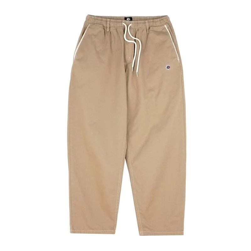 Pants With Custom Numbering-MAGENTA SKATEBOARDS - "LOOSE" CONTRAST STITCH PANTS (BEIGE)