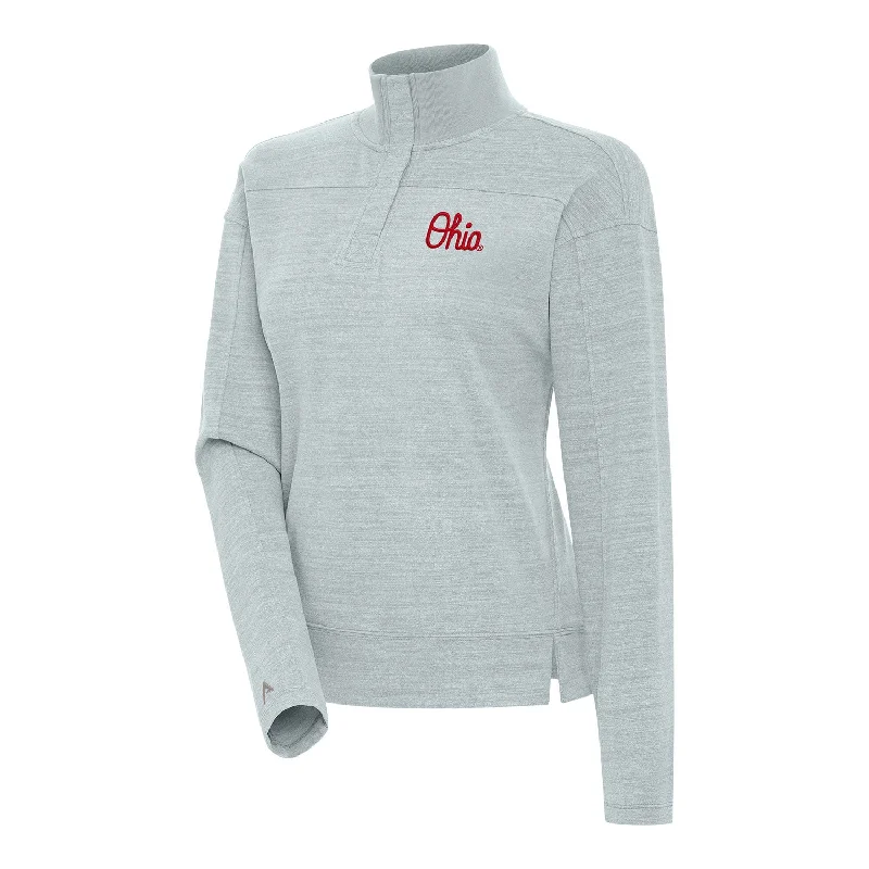 Jackets For Player Recognition-Ladies Ohio State Buckeyes Script Logo Jacket