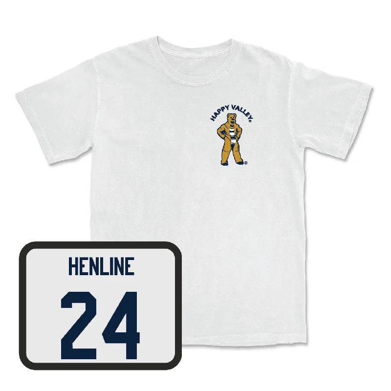 T-Shirt For Professional Fan Customization-Baseball White Happy Valley Comfort Colors Tee - Jaden Henline