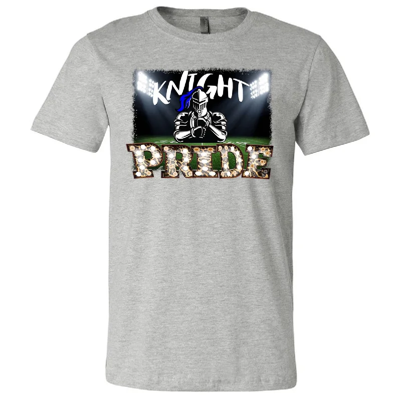 T-Shirt With Custom Text-Windsor - Football - Knight Pride Marquee - Athletic Heather (Tee/Hoodie/Sweatshirt)