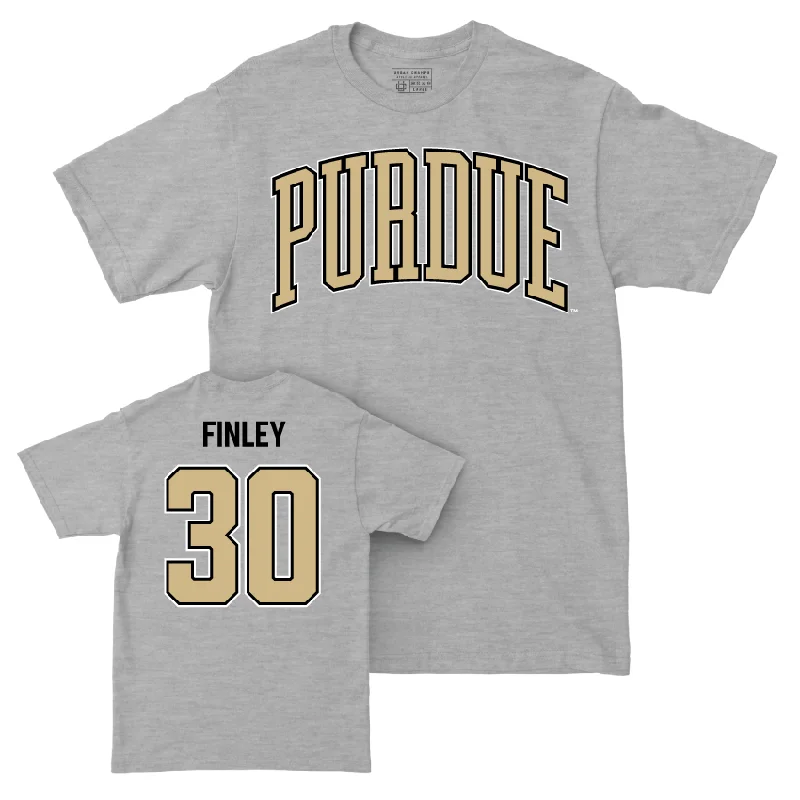 T-Shirt With Embroidered Team Names-Baseball Sport Sport Grey Arch Tee     - Maclane Finley