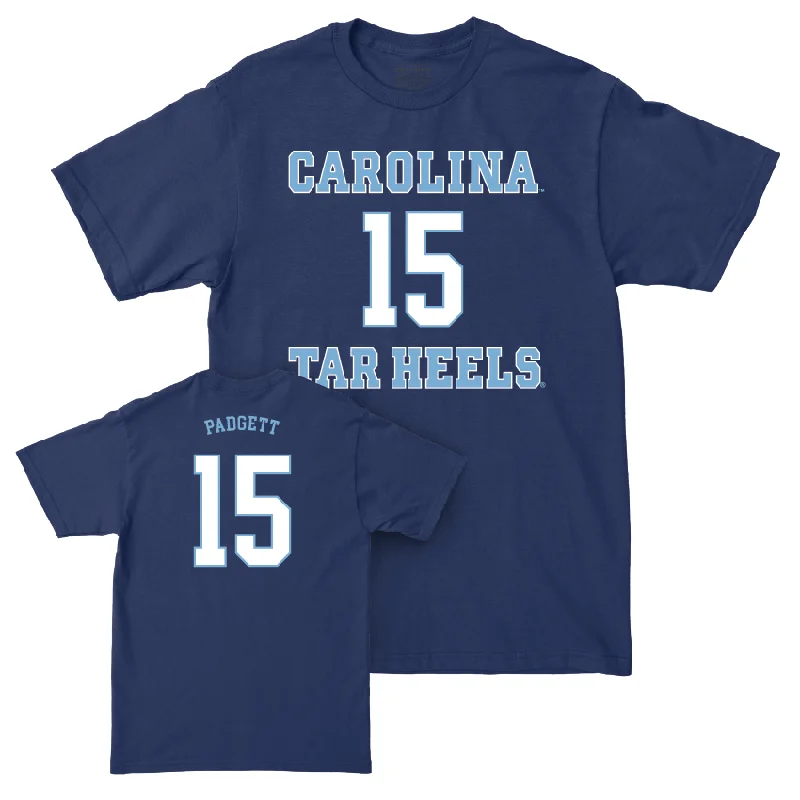 T-Shirt For Fan Apparel-UNC Baseball Sideline Navy Tee  - Cameron Padgett