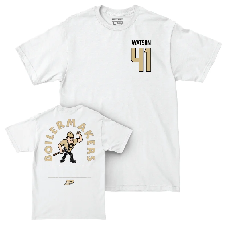 T-Shirt For Limited Edition Merchandise-Baseball White Mascot Comfort Colors Tee     - Gabriel Watson