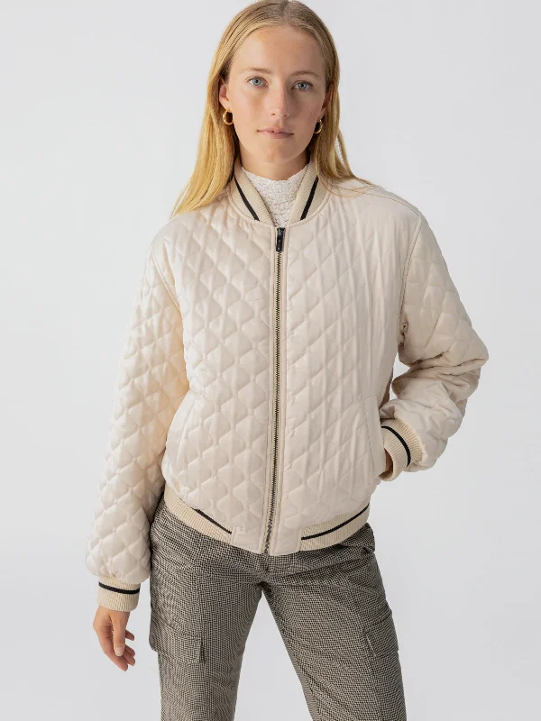 Jackets For Family Orders-Marilyn Bomber Jacket Toasted Almond