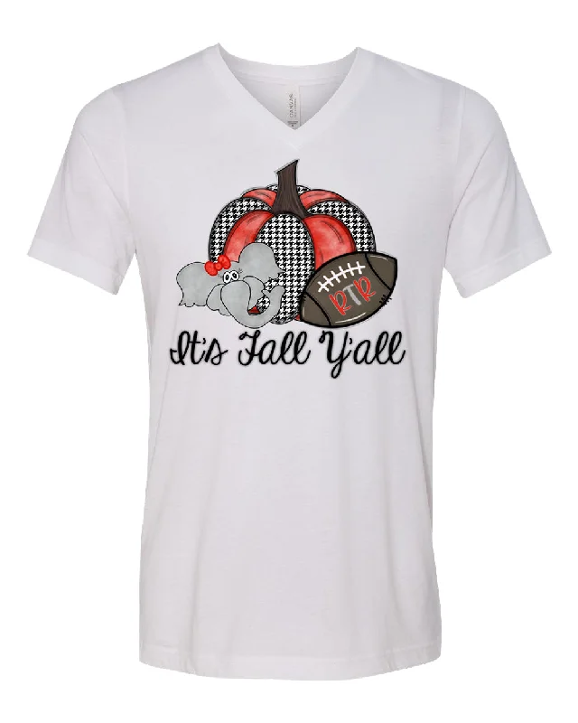 T-Shirt For School Teams-Alabama It's Fall Y'all Tee