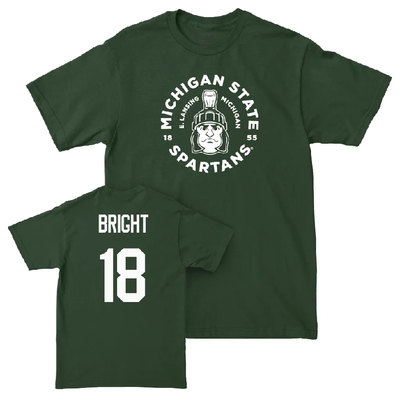 T-Shirt For Personalized School Merchandise-Green Baseball East Lansing Tee   - Noah Bright