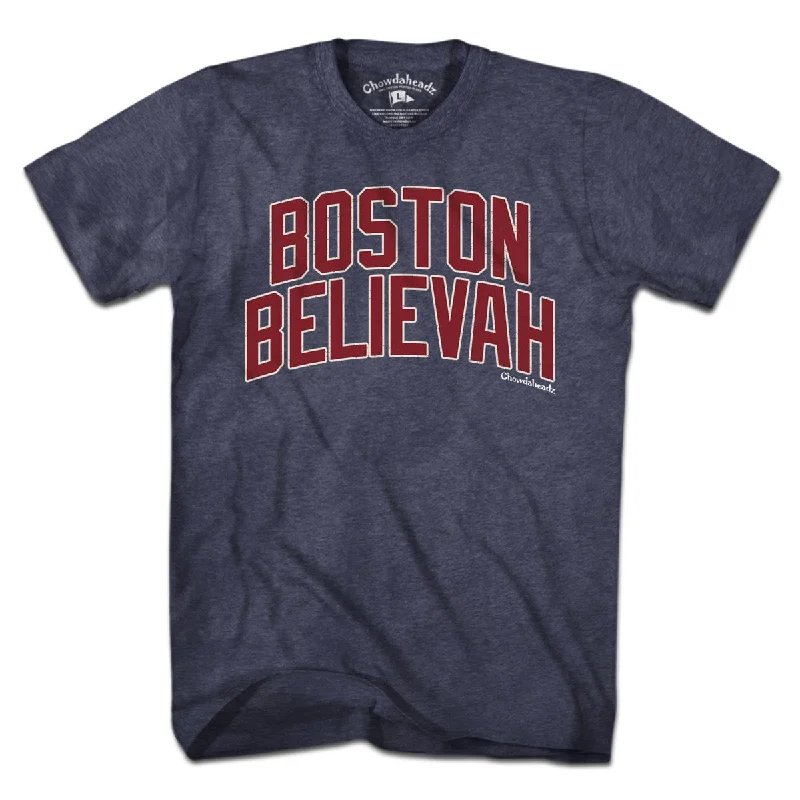 T-Shirt For College Customization-Boston Believah Baseball T-Shirt