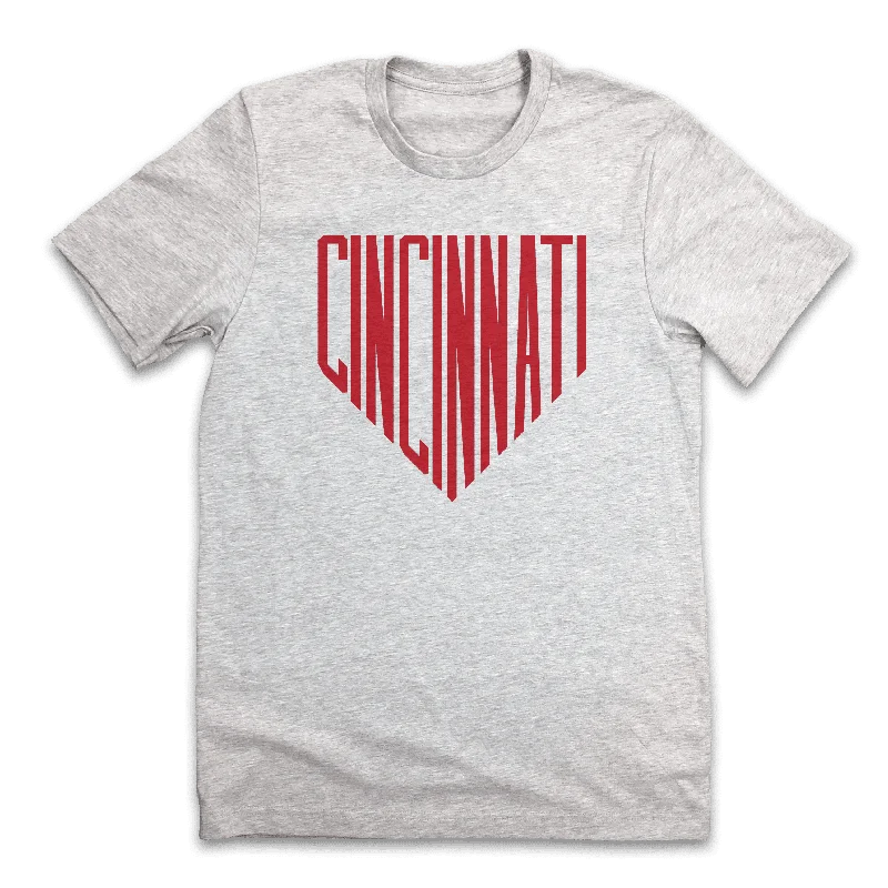 T-Shirt With Player Signature Embroidery-Cincinnati Home Plate