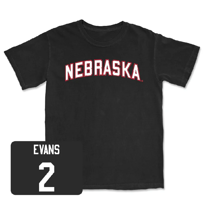 T-Shirt For Custom High School Orders-Baseball Black Nebraska Tee - Matt Evans