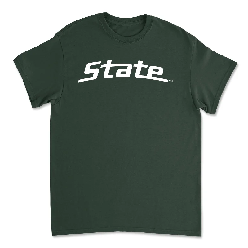 T-Shirt For Custom Fan Apparel-Green Baseball State Tee - Sam Busch