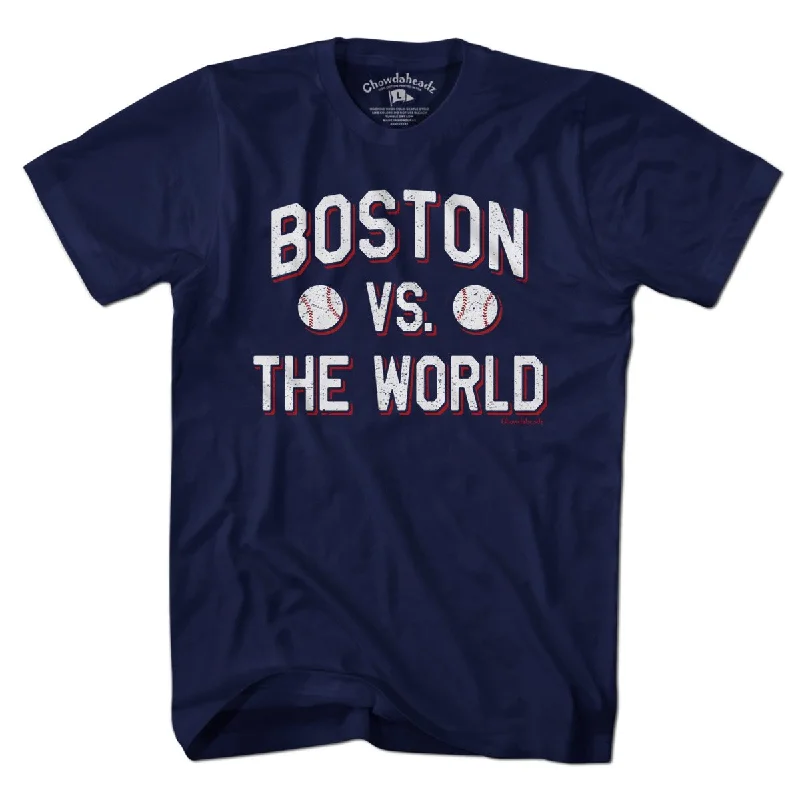 T-Shirt For Tournament Merchandise-Boston vs The World Baseball T-Shirt