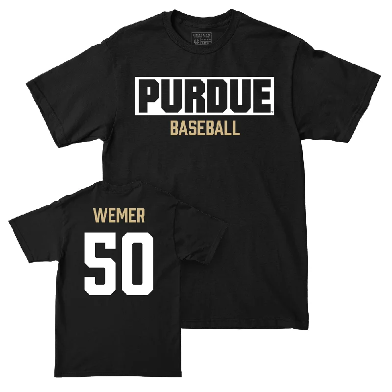 T-Shirt For Special Player Editions-Baseball Black Staple Tee     - Kale Wemer