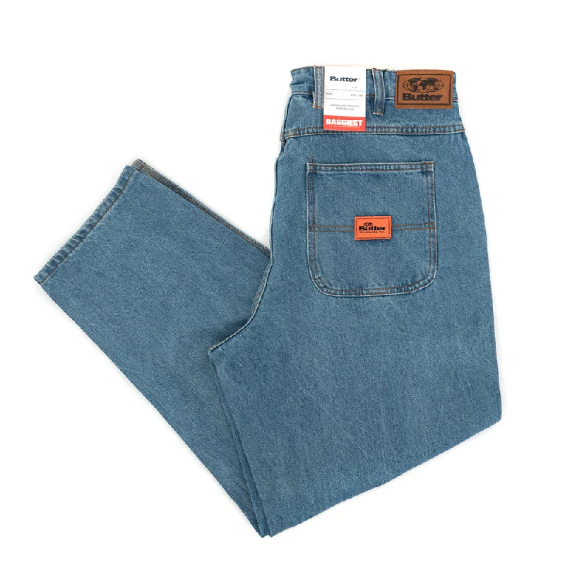 Pants For Family Fan Merchandise-Santosuosso Denim Jeans (Washed Indigo)