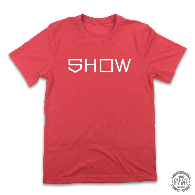 T-Shirt For Custom Team Merchandising-Show Bats - Show Type