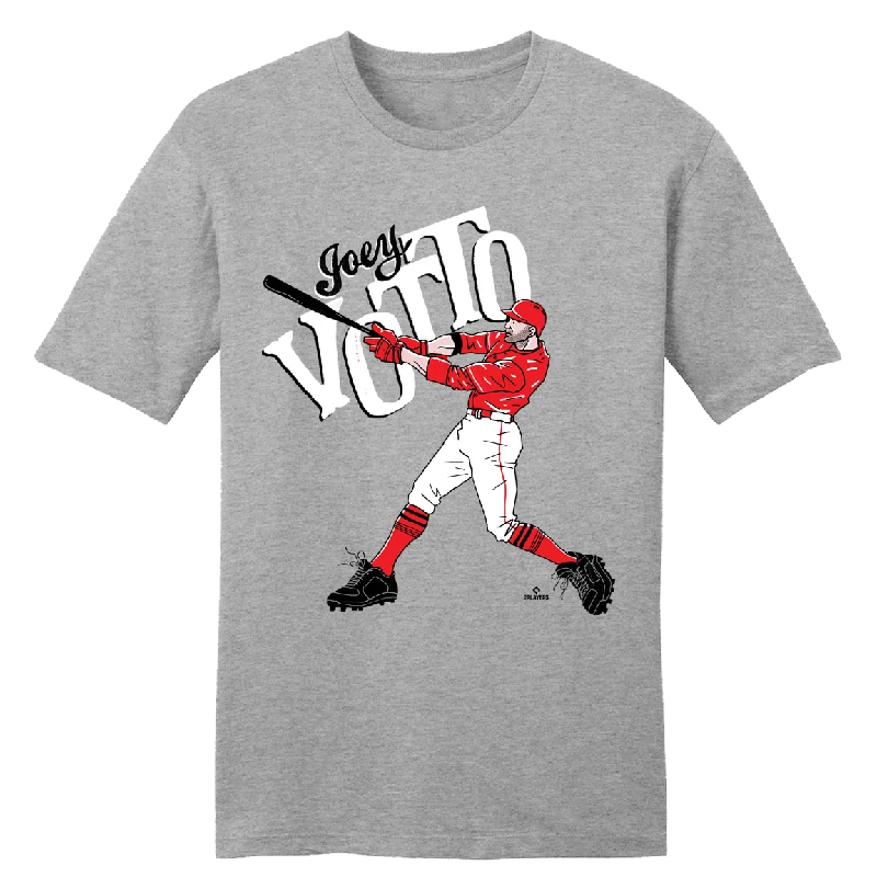 T-Shirt For Alumni Merchandise-Joey Votto Cartoon Swing