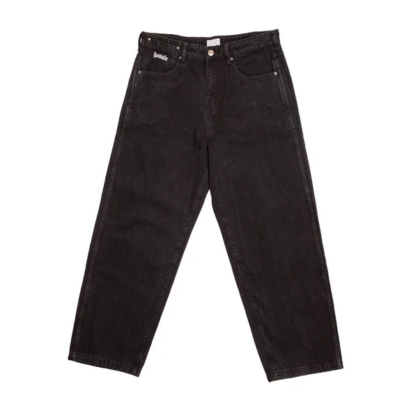 Pants For Player Number Customization-HODDLE SKATEBOARDS RANGER DENIM PANTS BLACK/BLACK