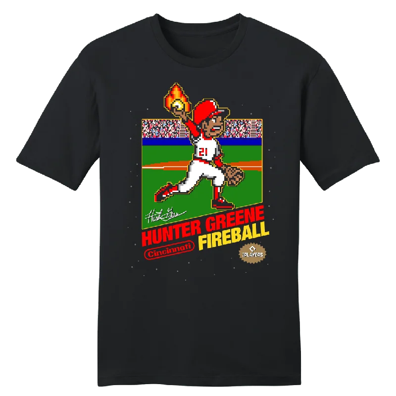 T-Shirt With Custom Player Design-Greene 8-Bit MLBPA Tee