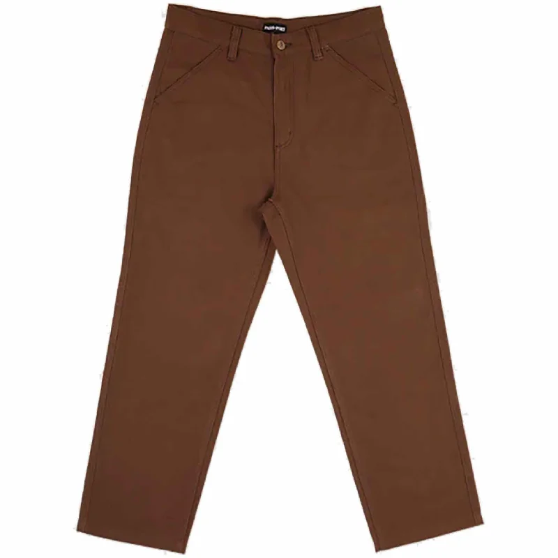 Pants With Custom Stitching-Passport Diggers Club Pant Mud