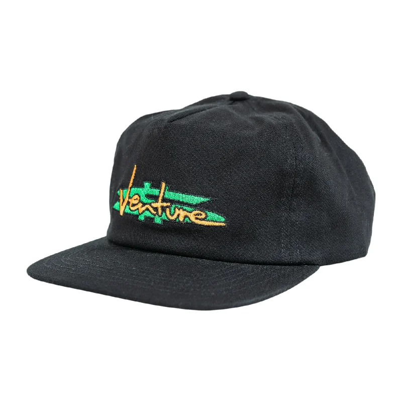 Hat For Official Merchandise-VENTURE PAID SNAPBACK HAT - BLACK