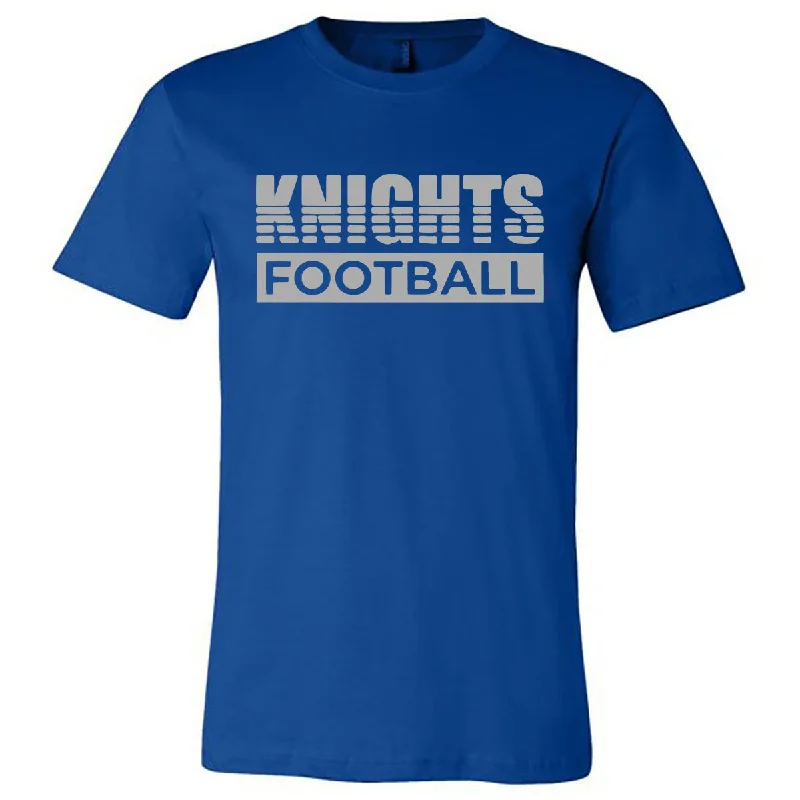 T-Shirt With Personalized Player Names-Windsor - Knights Football Stripes - Royal (Tee/DriFit/Hoodie/Sweatshirt)