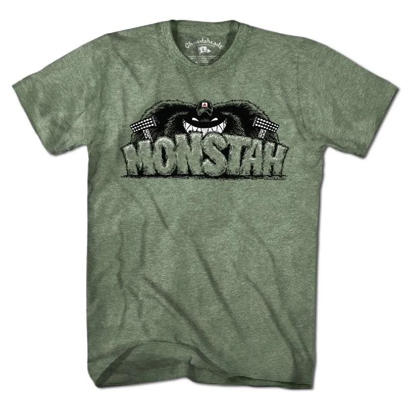 T-Shirt With Custom Stitching-Boston Monstah T-Shirt