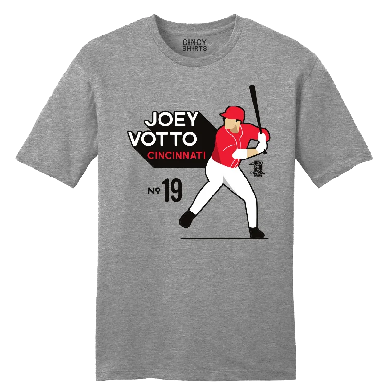 T-Shirt For Softball Fan Gear-Official Joey Votto Gem Mint MLBPA Tee