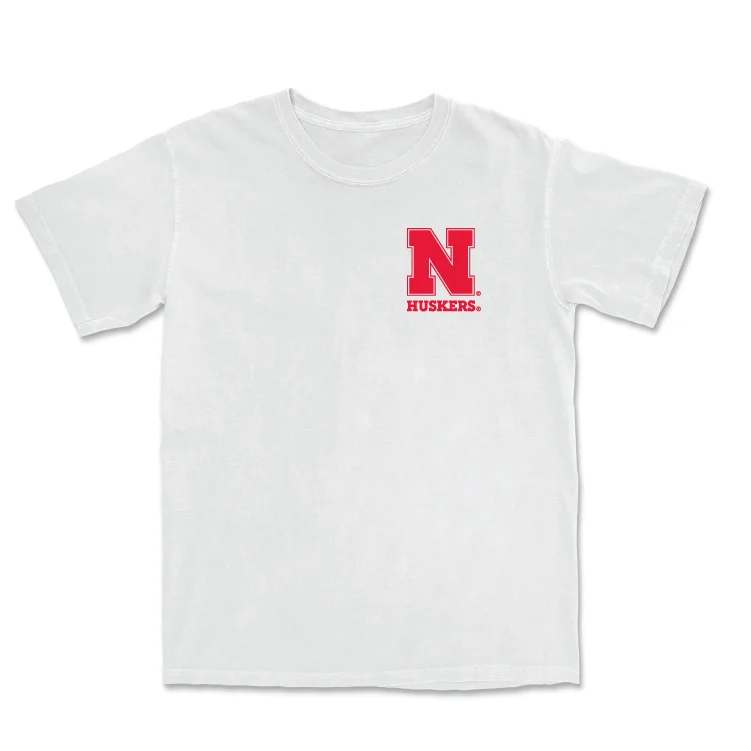 T-Shirt For Custom Alumni Gear-Baseball White Comfort Colors Tee - Gabe Swansen